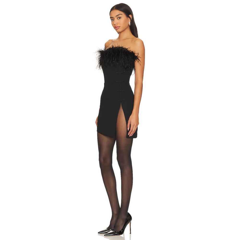 Revolvve Ima Dress SAU LEE black mini  size 00 NWT  $575 msrp - Picture 3 of 8